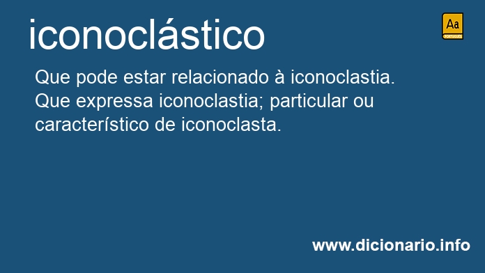 Significado de iconoclstica