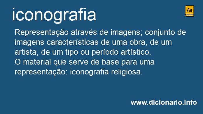 Significado de iconografia