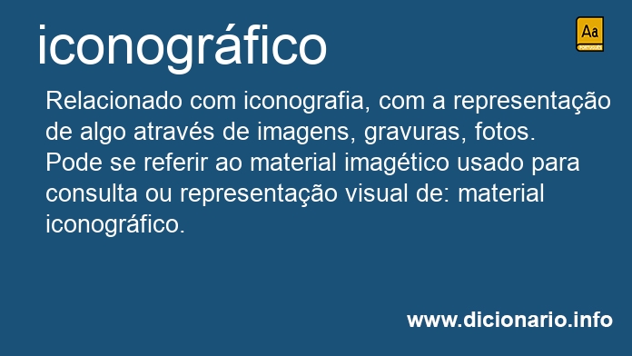 Significado de iconogrfico