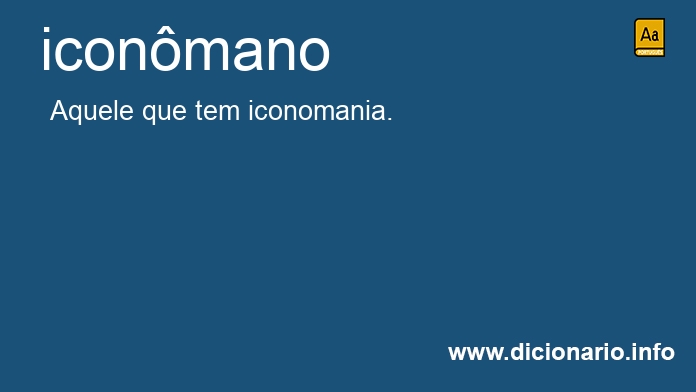 Significado de iconmano