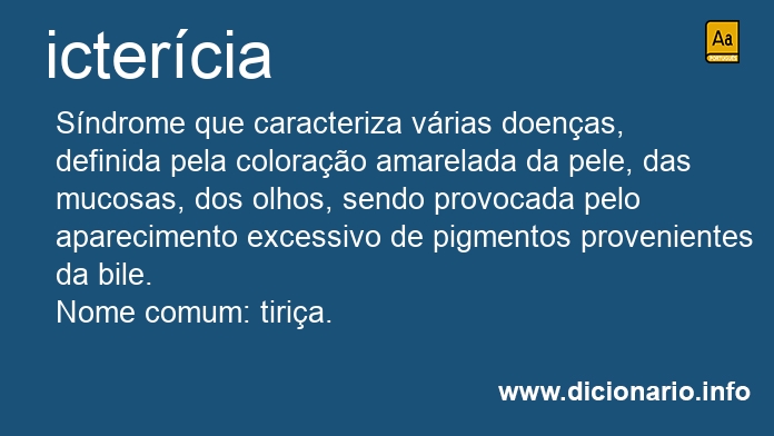 Significado de ictercia