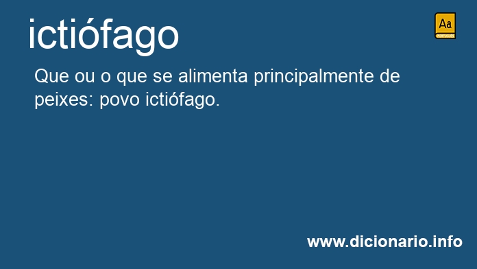 Significado de ictifaga