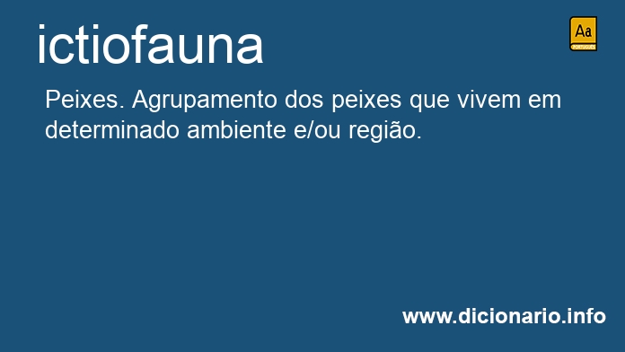 Significado de ictiofauna