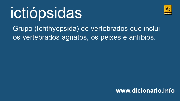 Significado de ictipsidas