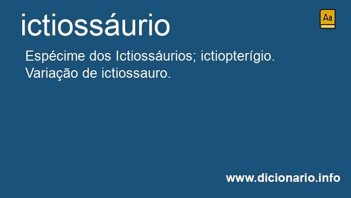 Significado de ictiossurio