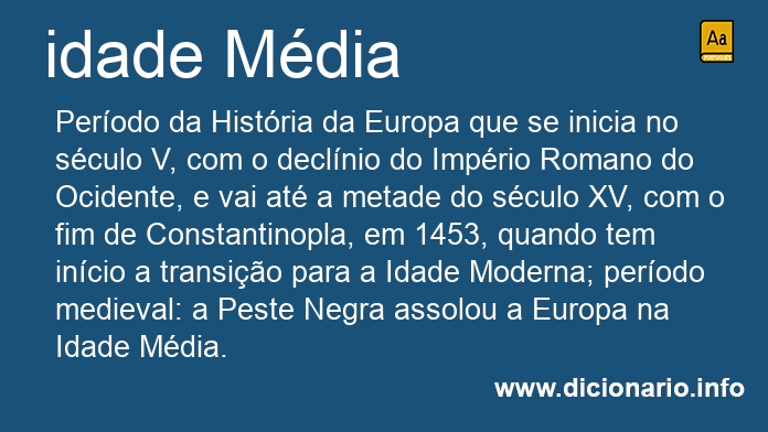 Significado de Idade Mdia