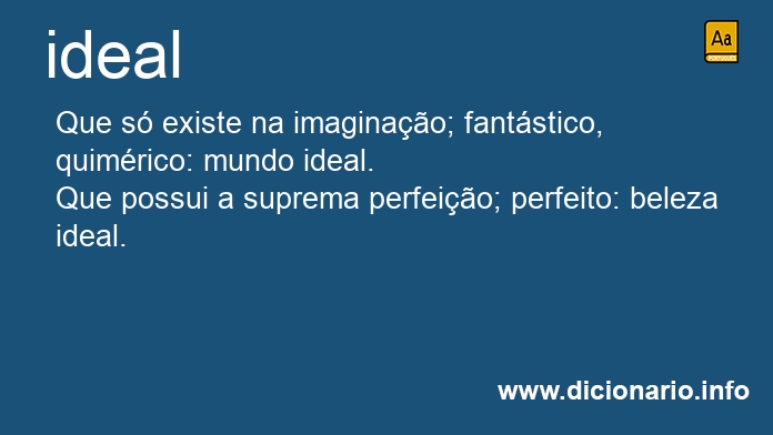 Significado de ideal