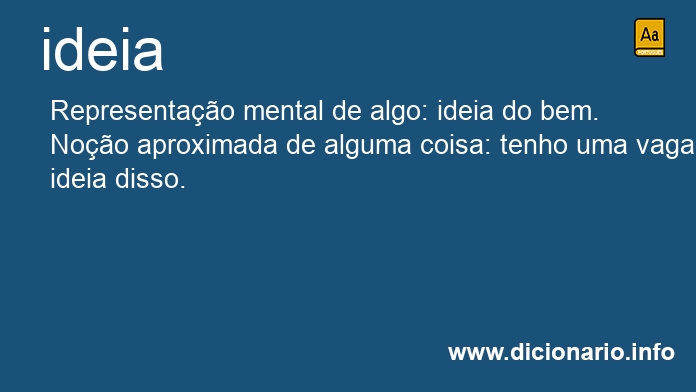 Significado de ideia