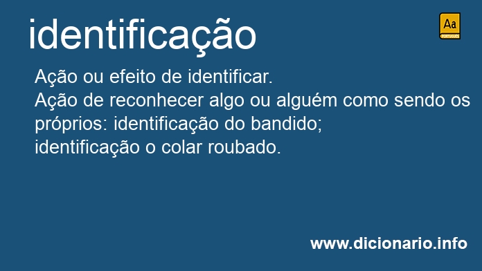 Significado de identificaes