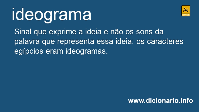 Significado de ideograma