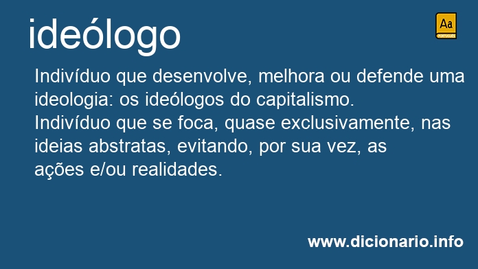 Significado de ideloga