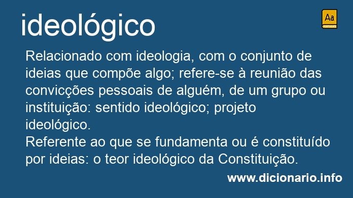 Significado de ideolgica