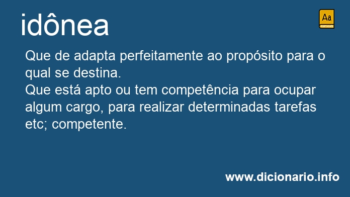 Significado de idnea