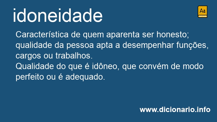 Significado de idoneidade