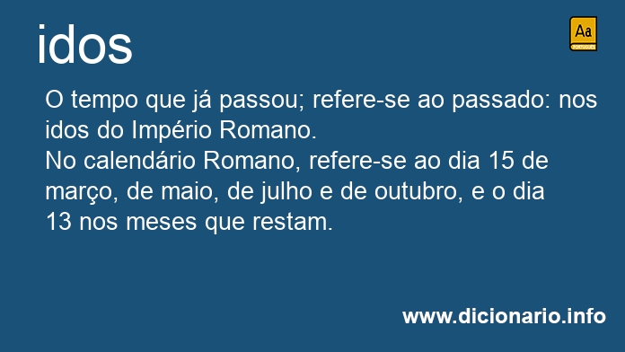 Significado de idos
