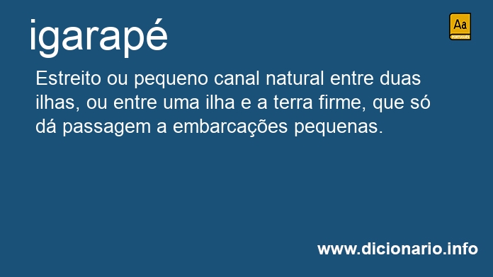 Significado de igaraps