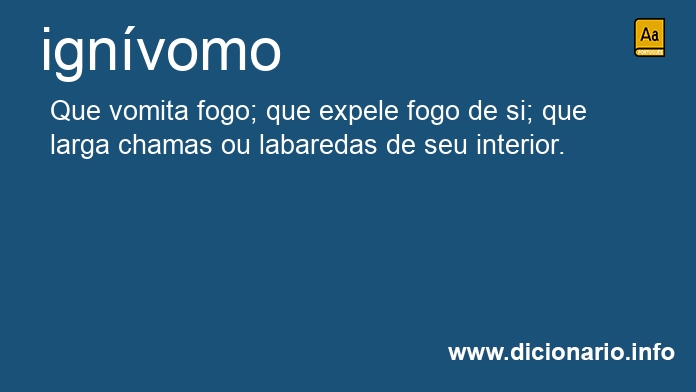 Significado de ignvomo
