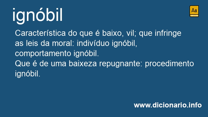 Significado de ignbeis