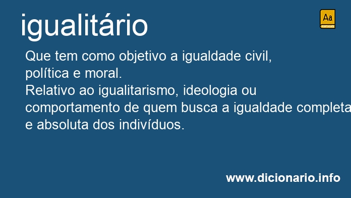 Significado de igualitria
