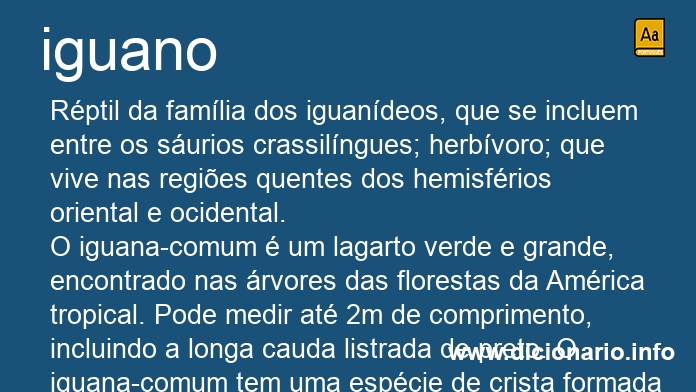 Significado de iguano