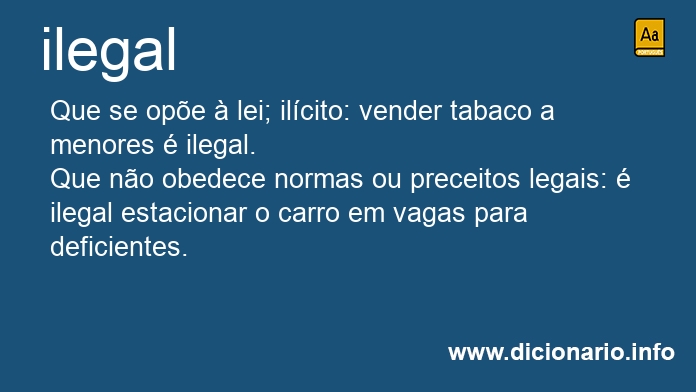 Significado de ilegal