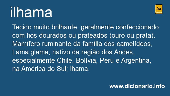 Significado de ilhama