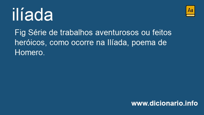 Significado de ilada