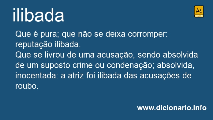 Significado de ilibada