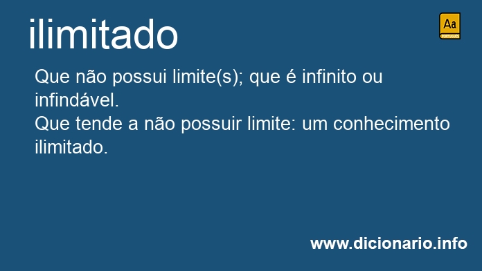 Significado de ilimitada