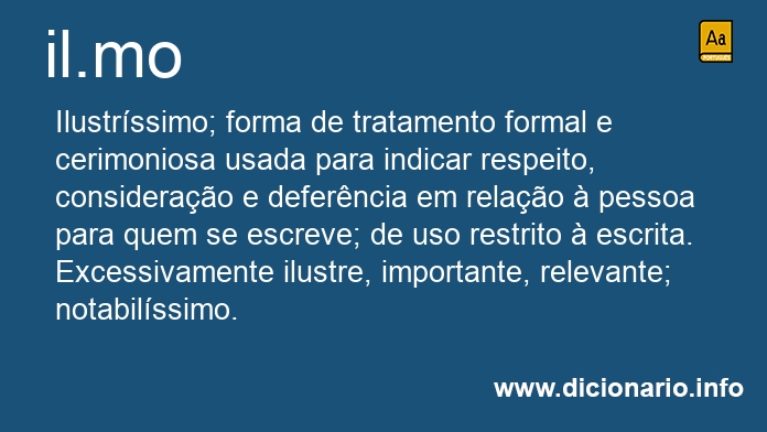 Significado de Il.mo