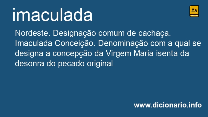 Significado de imaculadas