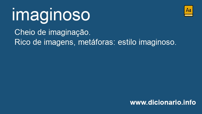 Significado de imaginoso