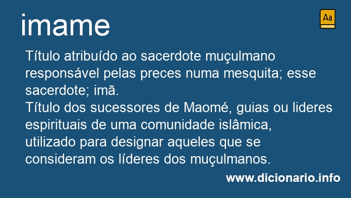 Significado de imames