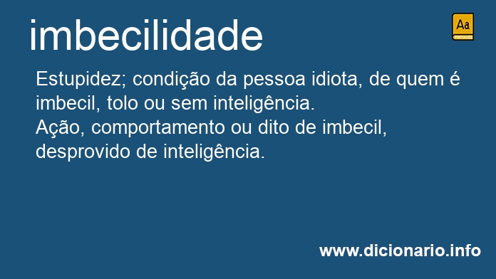 Significado de imbecilidade