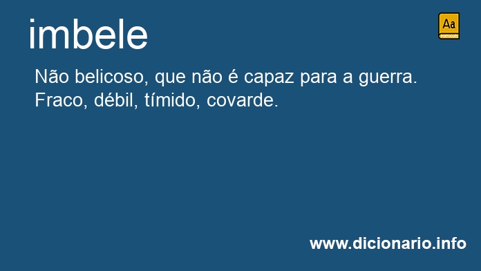 Significado de imbele