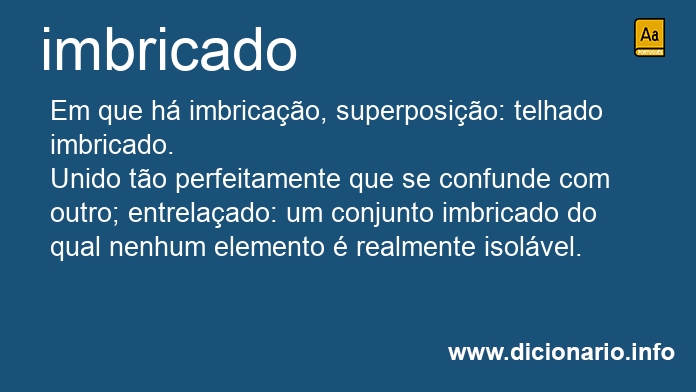 Significado de imbricada