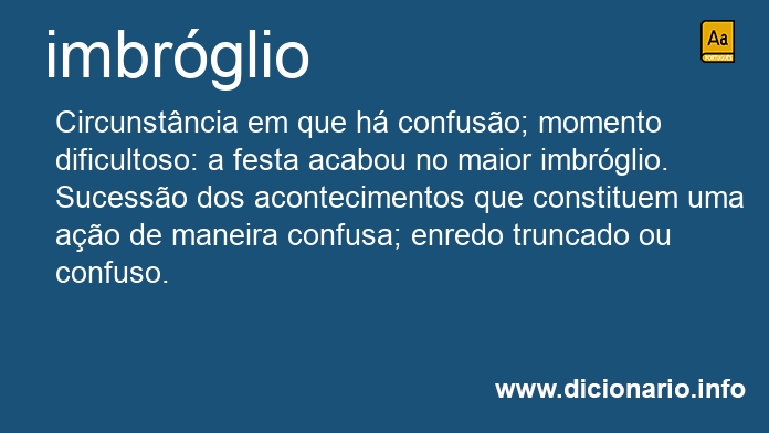 Significado de imbrglio