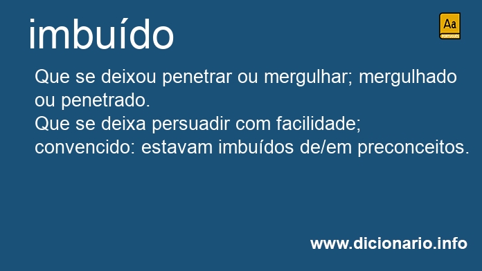 Significado de imbuda