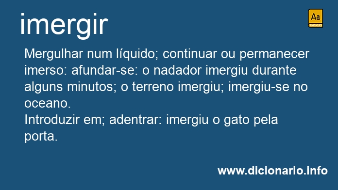 Significado de imergiremos