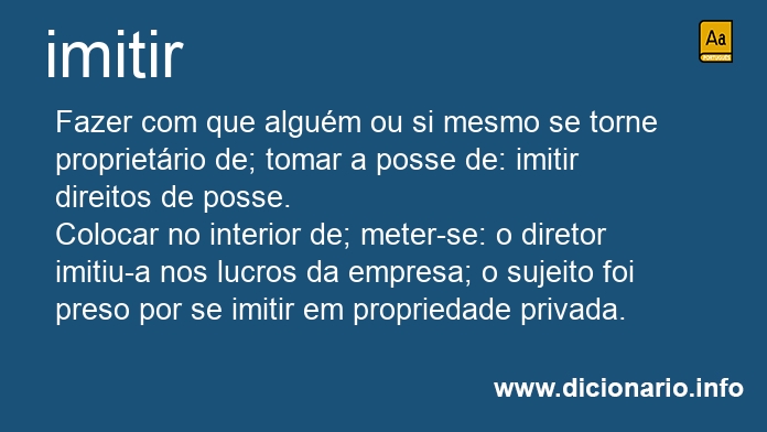 Significado de imitiria