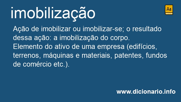 Significado de imobilizaes