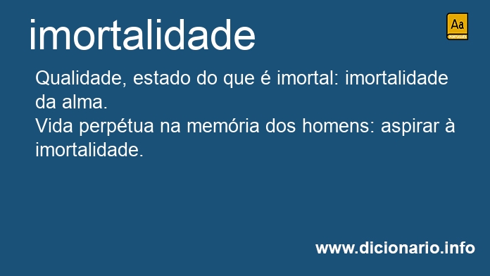 Significado de imortalidade