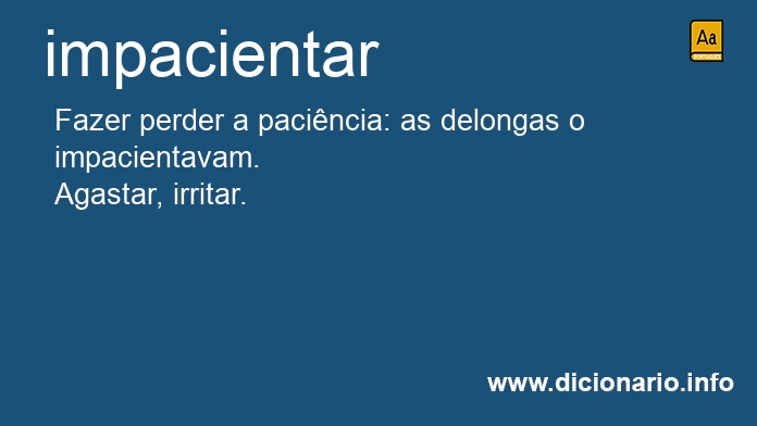 Significado de impacientars