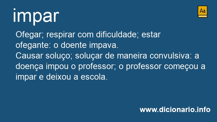 Significado de impar