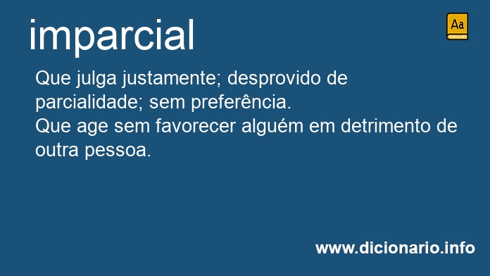 Significado de imparcial