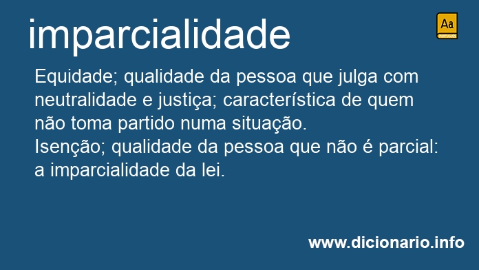 Significado de imparcialidade