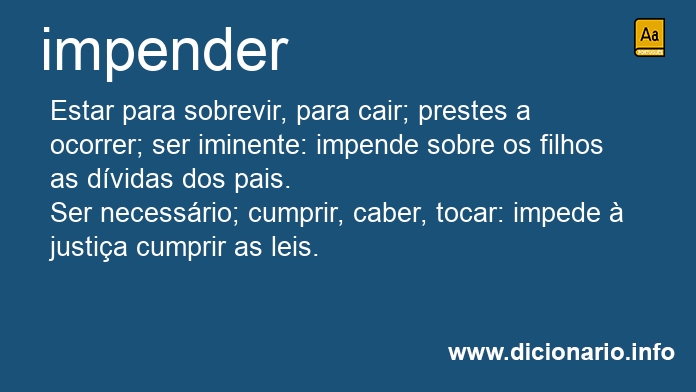 Significado de impendestes