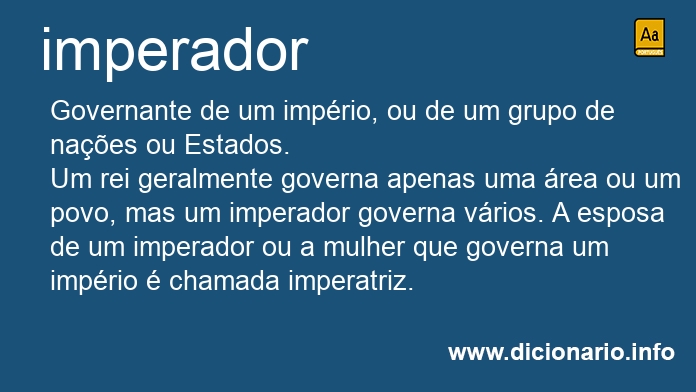 Significado de imperador