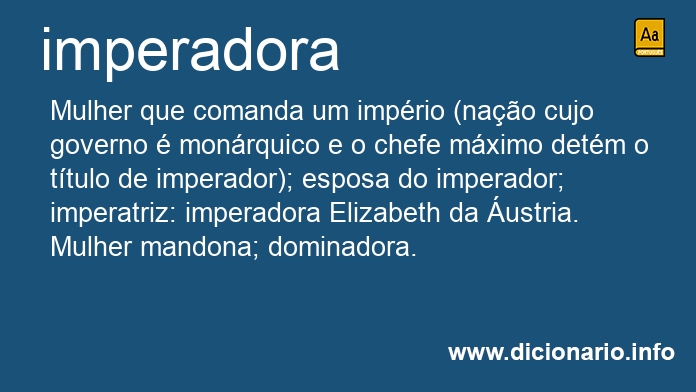 Significado de imperadoras