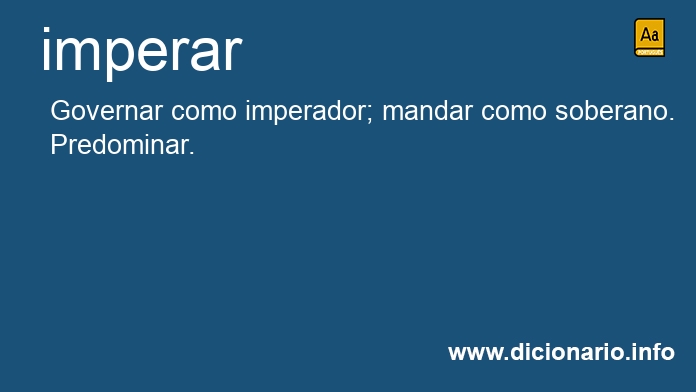 Significado de imperavam